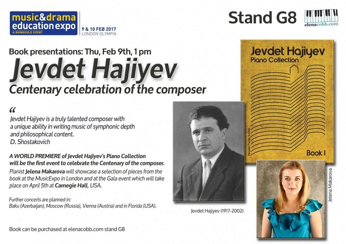 Piano Collection by Azerbaijani composer Jevdet Hajiyev to be launched in London 